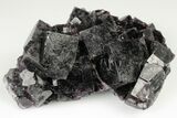 Purple Cubic Fluorite Cluster - Okorusu Mine, Namibia #191983-1